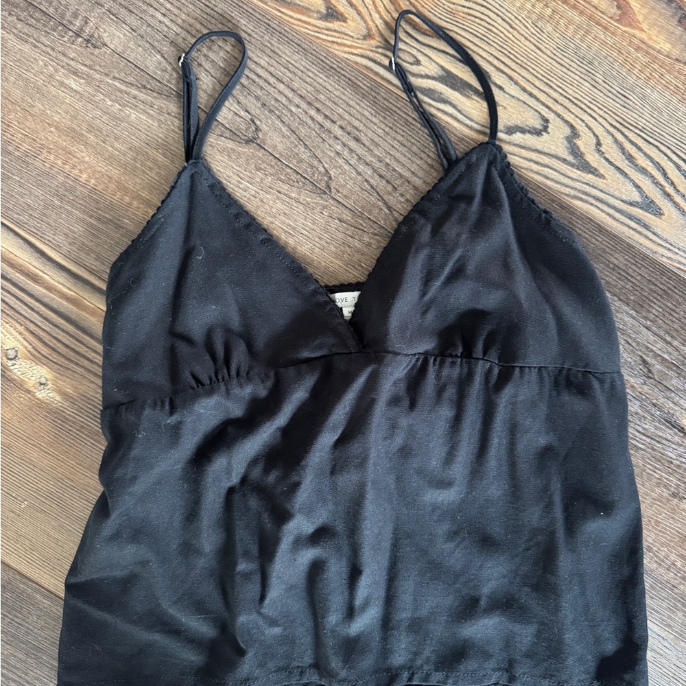 Black Spaghetti Strap Top, size M